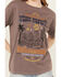 Cleo + Wolf Women's Music Festival Oversized Graphic Tee, Purple, hi-res