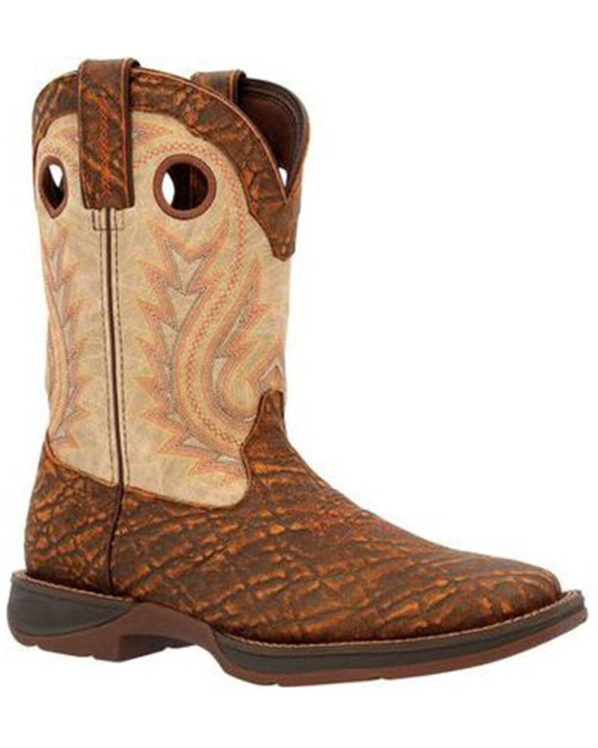 Image #1 - Durango Men's Rebel Performance Western Boots - Broad Square Toe, Tan, hi-res