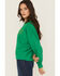 Image #2 - Wrangler X Lainey Wilson Women's Thank Ya Friend Sweatshirt, Green, hi-res
