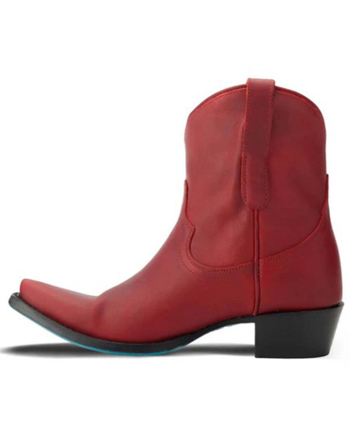 Image #3 - Lane Women's Emma Jane Western Booties - Snip Toe, Ruby, hi-res