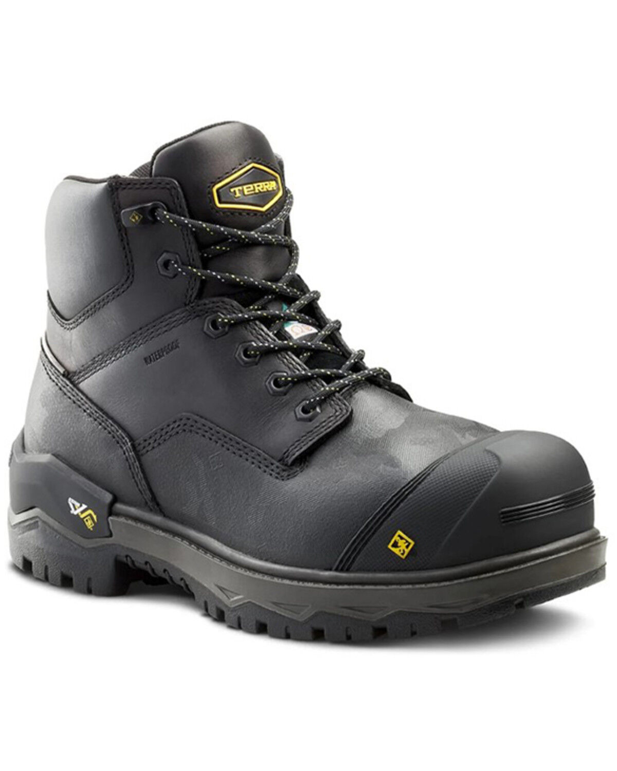 Image #1 - Kodiak Men's 6" Gantry Waterproof Work Boots - Composite Toe, Black, hi-res