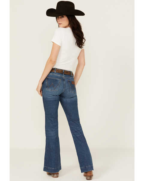 Image #3 - Wrangler Retro Women's Bessie Dark Wash High Rise Trouser Denim Jeans , Dark Wash, hi-res
