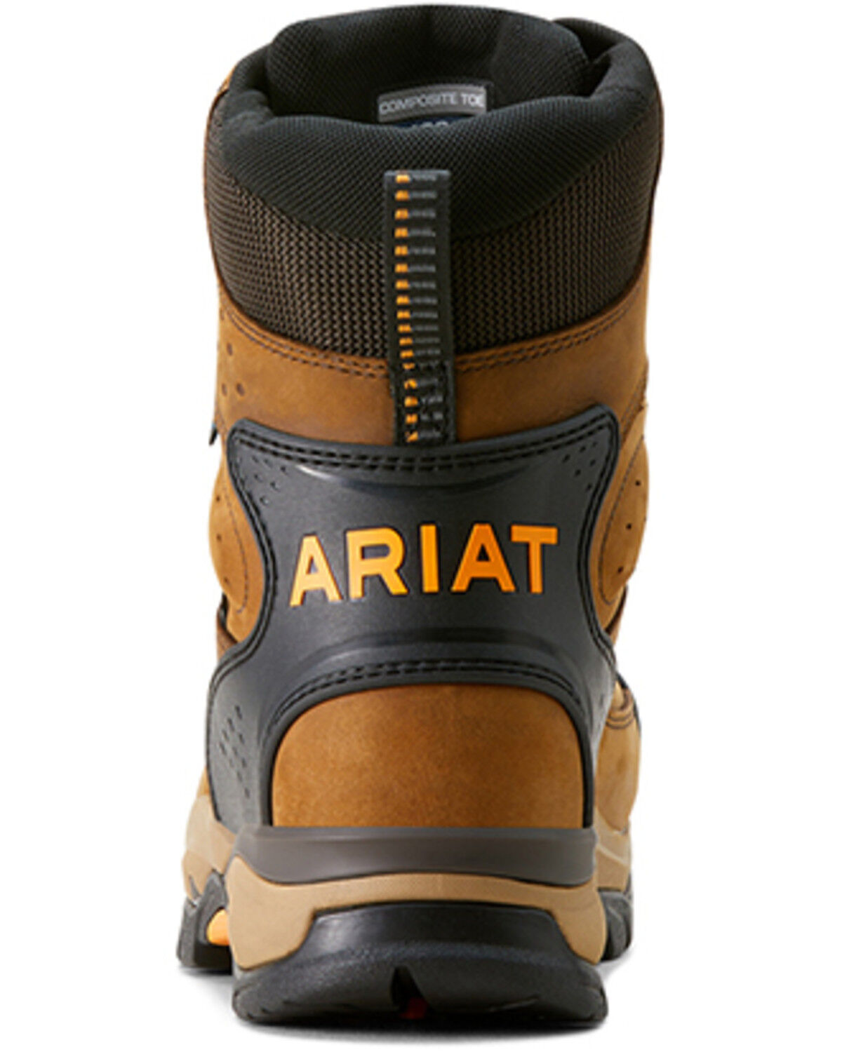 Image #3 - Ariat Men's 8" Endeavor Waterproof Work Boots - Carbon Toe, Brown, hi-res