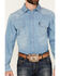 Image #3 - Cinch Men's Long Sleeve Snap Denim Shirt, Indigo, hi-res