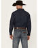 Image #4 - Ariat Men's Classic Denim Long Sleeve Snap Western Shirt - Tall, Blue, hi-res