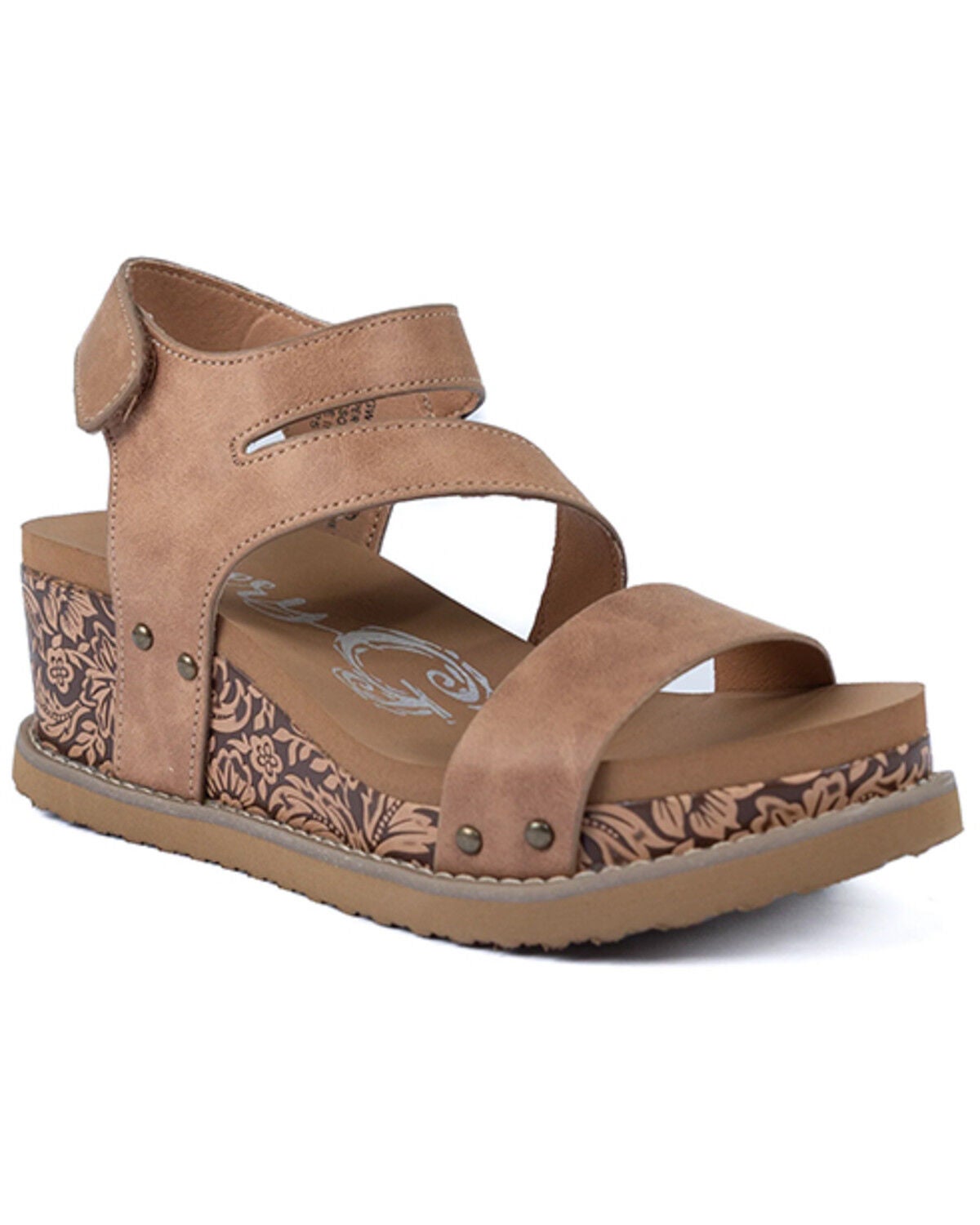 Image #1 - Very G Women's Verde Trail Wedge Sandals, Nude, hi-res