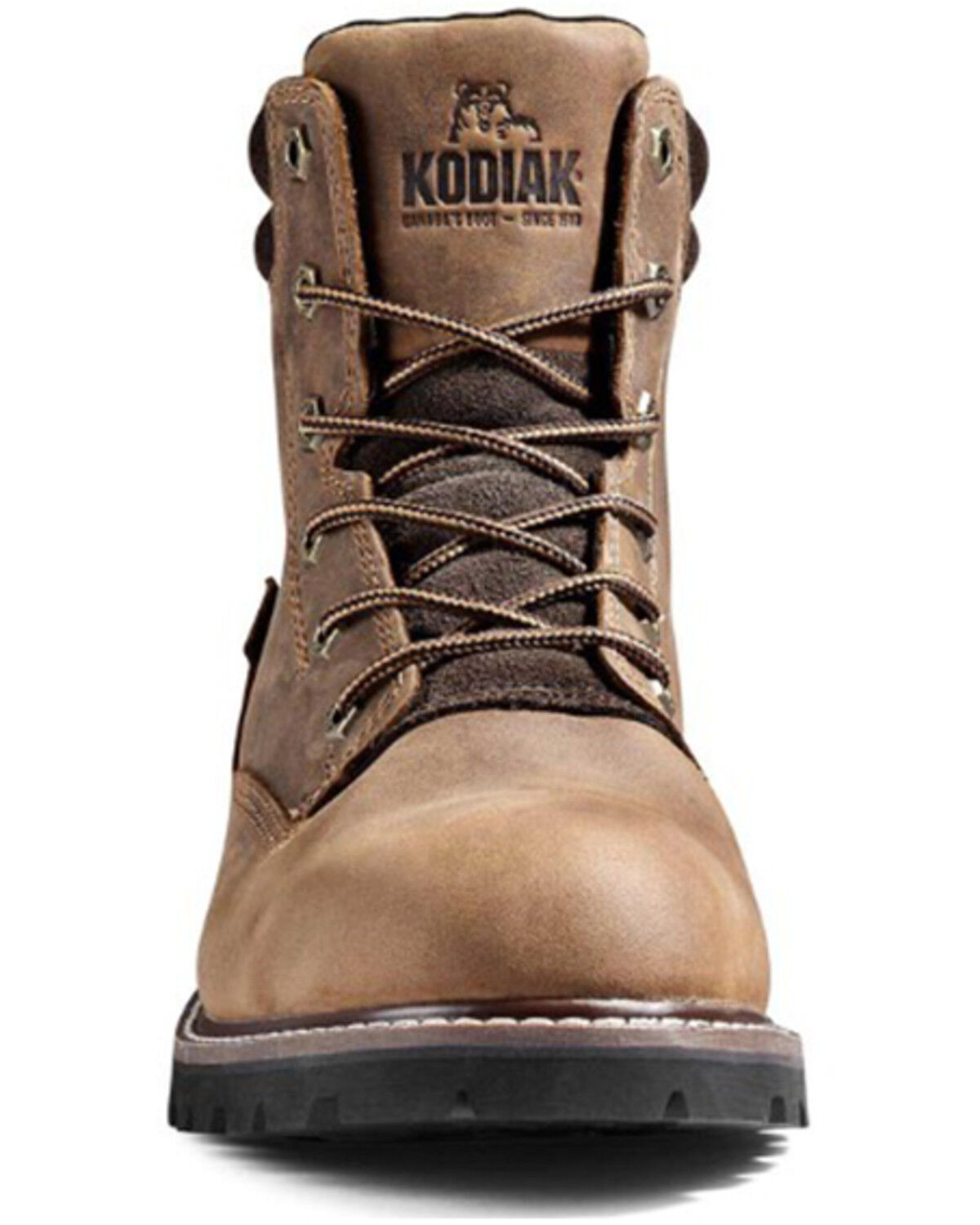Image #4 - Kodiak Men's 6" McKinney Waterproof Work Boots - Soft Toe, Medium Brown, hi-res