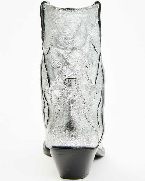 Image #5 - Free People Women's Way Out West Metallic Western Boots - Snip Toe , Silver, hi-res