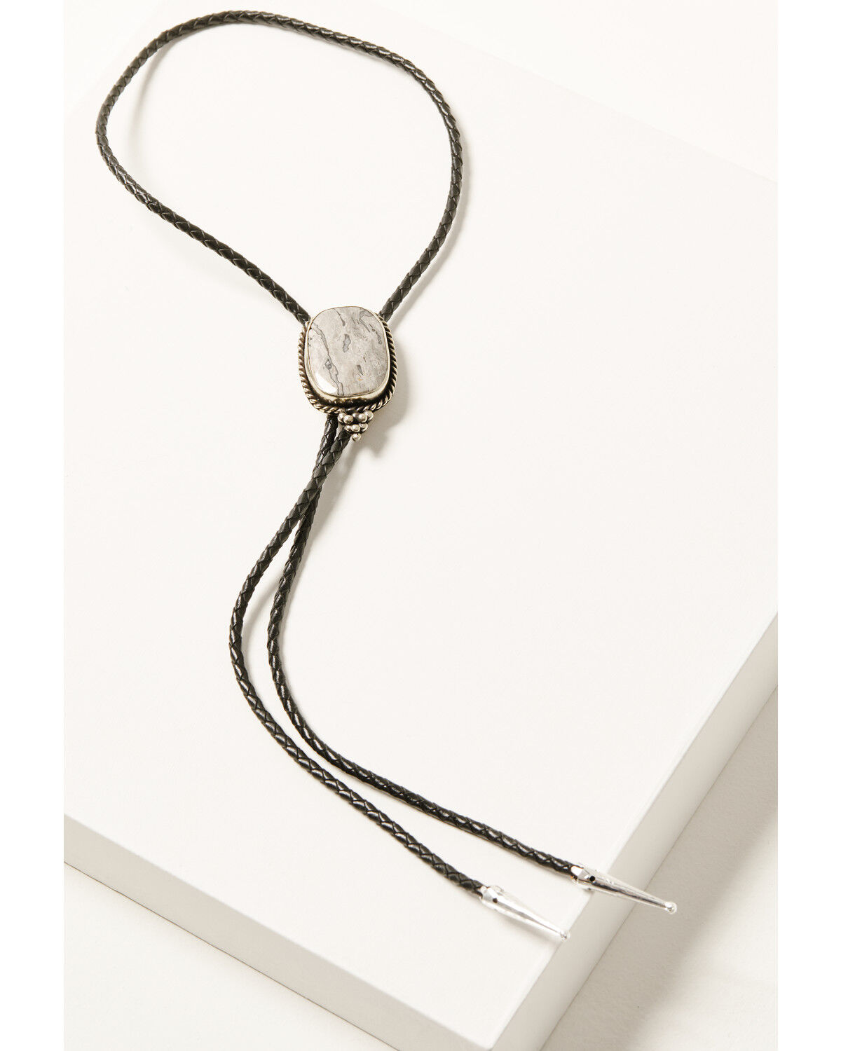 Image #1 - Paige Wallace Women's Zebra Jasper Bolo Tie, Grey, hi-res