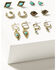 Image #1 - Shyanne Women's Desert Boheme Twisted Cuff Earring Set - 6 Pieces, Gold, hi-res