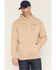 Image #2 - Troll Co Men's No Luck All Work Graphic Hooded Sweatshirt, Taupe, hi-res