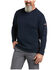 Image #1 - Ariat Men's FR Max Protect Baselayer Long Sleeve Work Pocket T-Shirt, Navy, hi-res