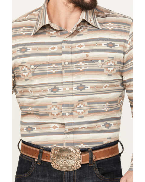 Image #3 - Stetson Men's Southwestern Striped Long Sleeve Snap Western Shirt, , hi-res