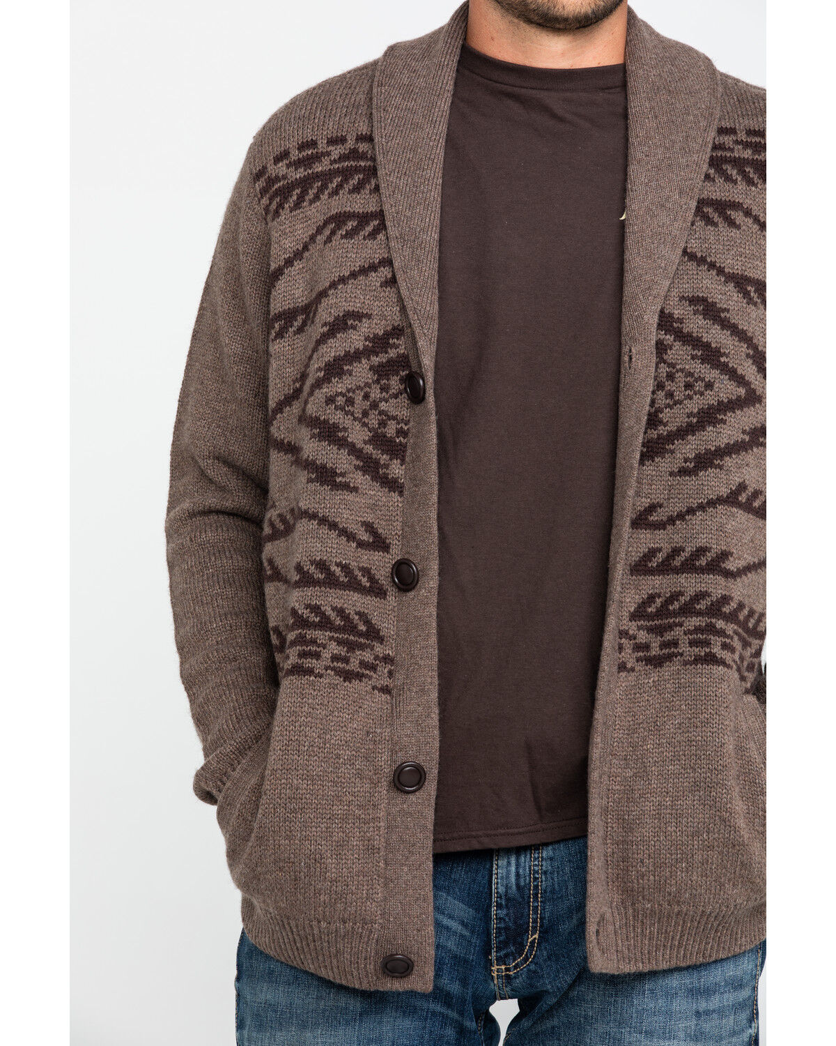 mens aztec cardigan
