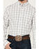 Image #3 - George Strait by Wrangler Men's Plaid Print Long Sleeve Button-Down Stretch Western Shirt - Big, White, hi-res