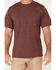 Image #3 - Hawx Men's Solid Burgundy Forge Short Sleeve Work Pocket T-Shirt , Burgundy, hi-res