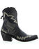 Image #2 - Liberty Black Women's Side Bug & Wrinkle Mosel Short Western Boots - Snip Toe, Black, hi-res