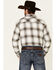 Image #5 - Ariat Men's Hickory Retro Large Plaid Thermal Long Sleeve Button Down Western Shirt, Tan, hi-res
