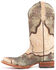 Image #3 - Circle G Women's Sand Brown Floral Embroidered Western Boots - Square Toe, , hi-res