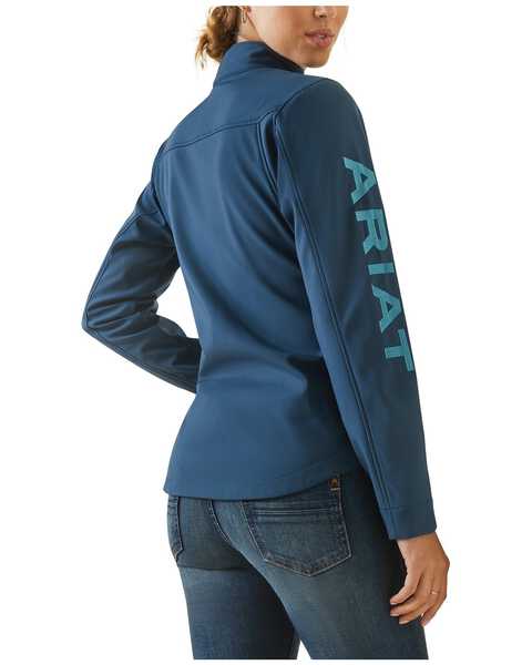 Image #4 - Ariat Women's New Team Softshell Jacket, Grey, hi-res