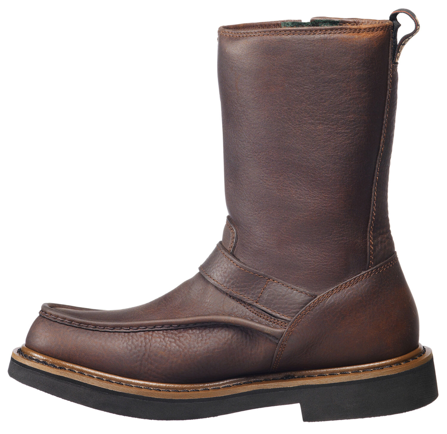 Image #3 - Georgia Boot Men's Side-Zip Waterproof Wellington Work Boots - Round Toe, Copper, hi-res