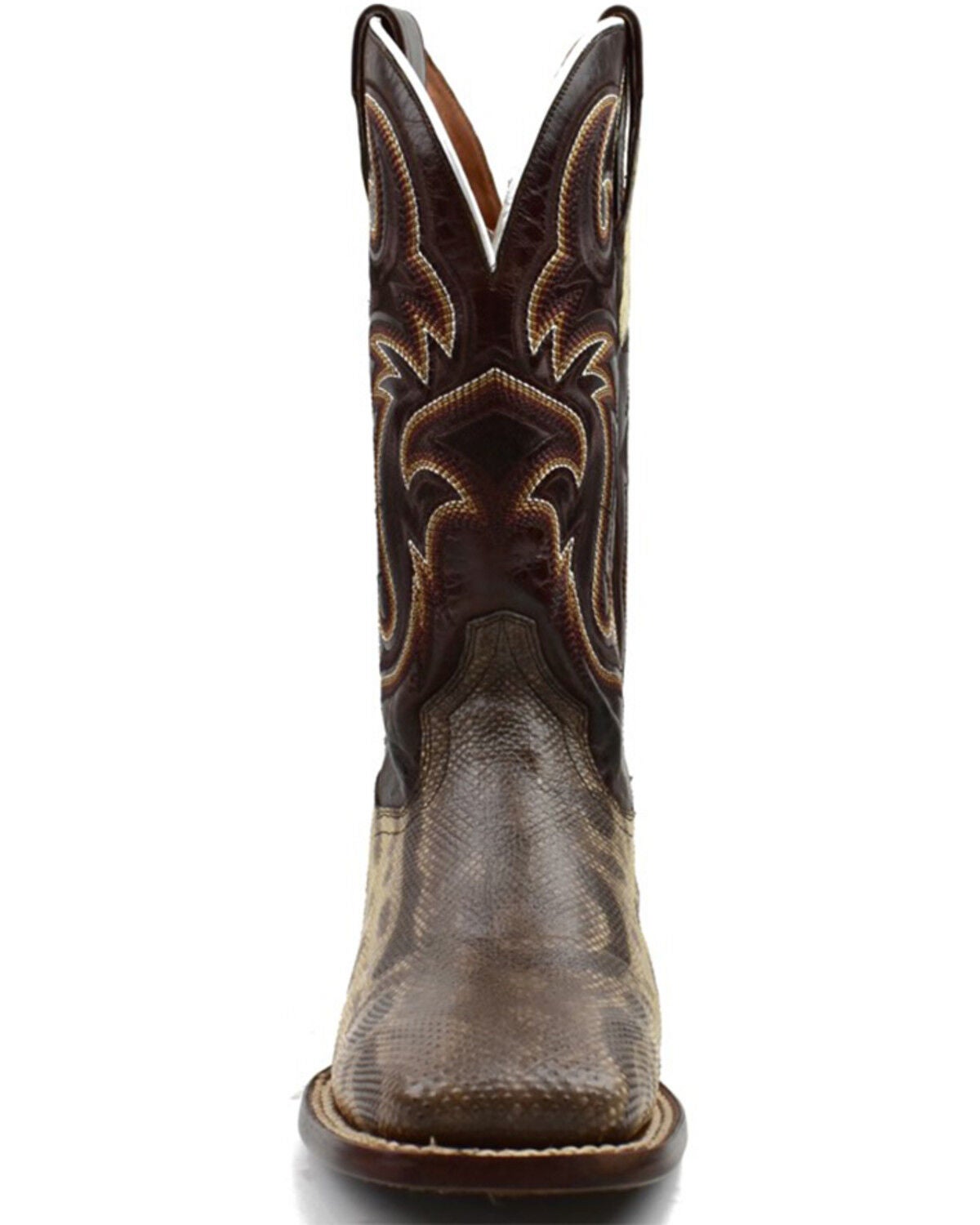 Image #4 - Dan Post Women's Karung Exotic Western Boots - Broad Square Toe, Brown, hi-res