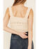 Image #5 - By Together Women's Natural Jacquard Sweater-Knit Cropped Tank Top , , hi-res