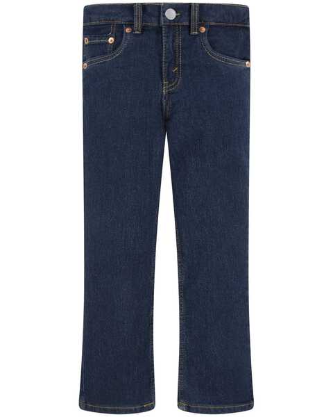 Levi's Little Boys' 517 Pearson Dark Wash Bootcut Stretch Denim Jeans , Blue, hi-res