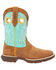 Image #2 - Durango Women's Blue Lady Rebel Boots - Square Toe , Brown/blue, hi-res