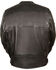 Image #3 - Milwaukee Leather Men's Black Quilted Pattern Scooter Jacket - Big 5X, Black, hi-res