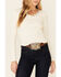 Image #3 - Shyanne Women's Off-White Henley Long Sleeve Thermal Top , , hi-res