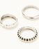 Image #4 - Shyanne Women's Southwestern Antique Cross Ring Set, Silver, hi-res