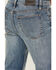 Image #4 - Brothers and Sons Men's Raptor Medium Wash Vintage Straight Stretch Denim Jeans, Medium Wash, hi-res