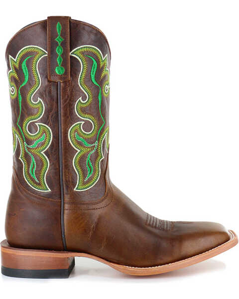 Cody James Men's Damiano Embroidered Western Boots - Broad Square Toe, Brown, hi-res