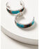 Image #1 - Idyllwind Women's Cheshire Beaded Hoop Earrings, Silver, hi-res