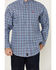 Image #3 - Ariat Men's FR Sierra Plaid Print Long Sleeve Button-Down Work Shirt, Blue, hi-res
