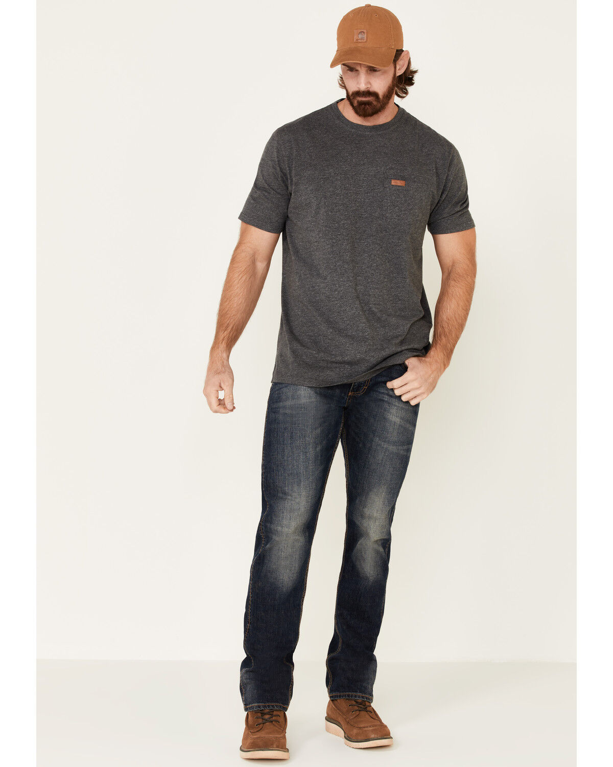 Image #2 - Pendleton Men's Dark Gray Deschutes Pocket Short Sleeve T-Shirt, Dark Grey, hi-res