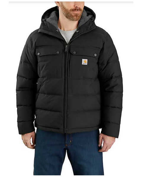 Image #1 - Carhartt Men's Rain Defender® Loose Fit Midweight Insulated Jacket, Black, hi-res