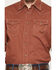 Image #3 - Wrangler Retro Men's Solid Long Sleeve Snap Western Shirt, Rust Copper, hi-res
