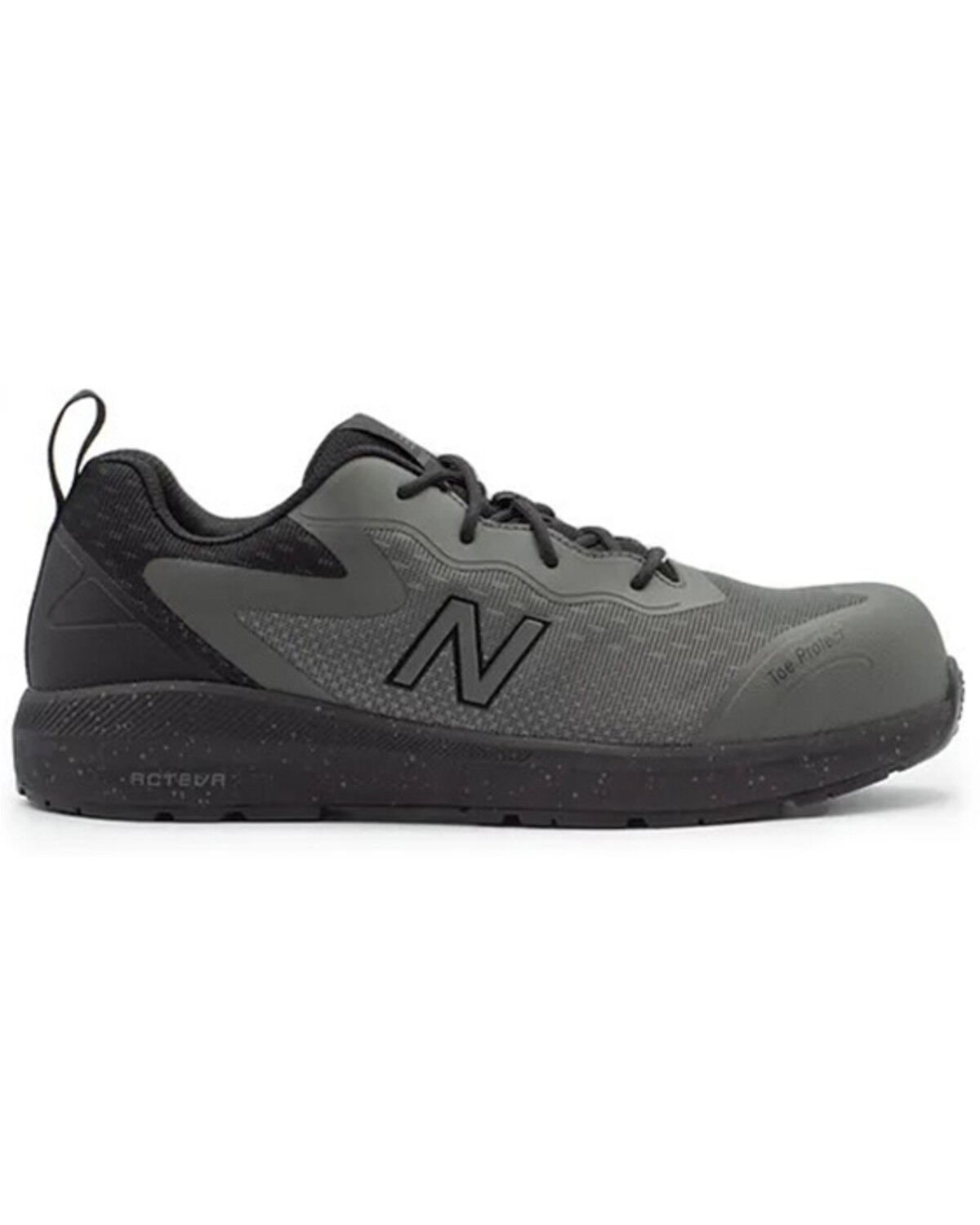 Image #2 - New Balance Men's Logic Work Shoes - Composite Toe, Black/grey, hi-res