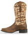 Ariat Women's Round Up Patriot Cowgirl Boots - Square Toe, Brown, hi-res