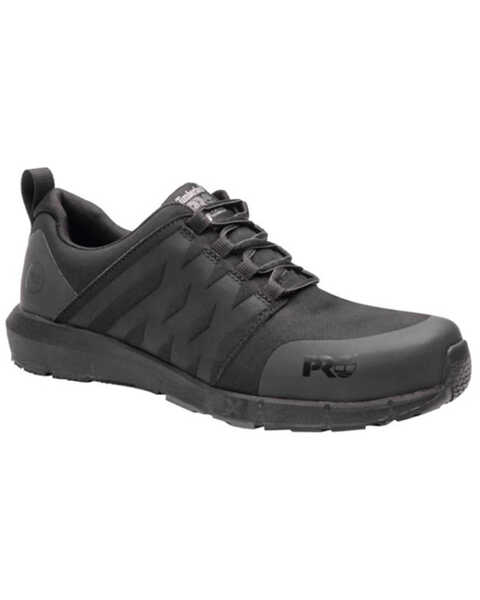Image #1 - Timberland Men's Radius Raptek Work Shoes - Composite Toe, Black, hi-res