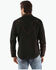 Image #2 - Scully Men's Embroidered Long Sleeve Snap Western Shirt, Black, hi-res