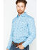 Image #1 - Wrangler 20X Men's Advanced Comfort Poplin Print Long Sleeve Western Shirt , , hi-res