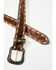 Image #2 - G-Bar-D Men's Southwestern Print Stitched Belt , Dark Brown, hi-res
