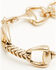 Image #3 - Lainey Wilson Women's Horse Bit Chain Link Bracelet, Gold, hi-res