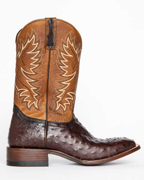 Image #2 - Cody James Men's Ostrich Tobacco Exotic Boots - Wide Square Toe , , hi-res