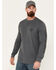 Image #2 - Cody James Men's FR Long Sleeve Graphic Work T-Shirt , Charcoal, hi-res