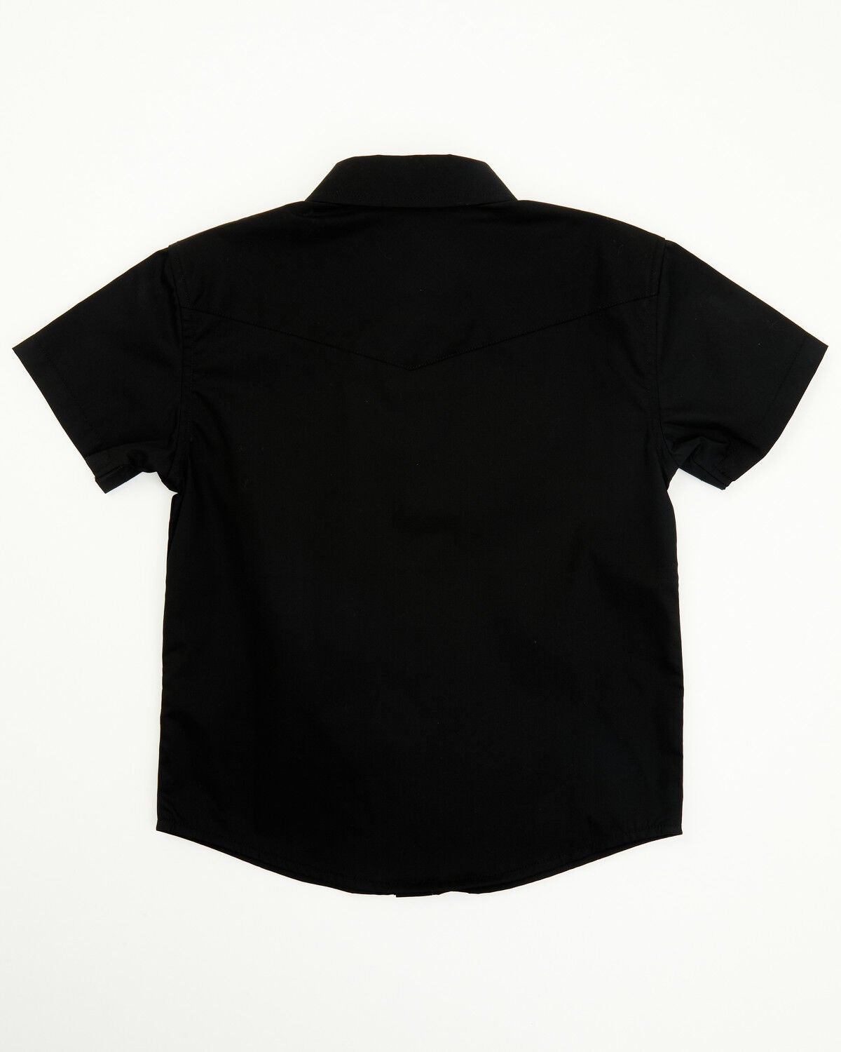Image #3 - Gibson Trading Co Toddler Boys' Solid Short Sleeve Snap Stretch Western Shirt, Black, hi-res