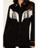 Image #4 - Wrangler Women's Fringe Long Sleeve Snap Western Shirt, , hi-res